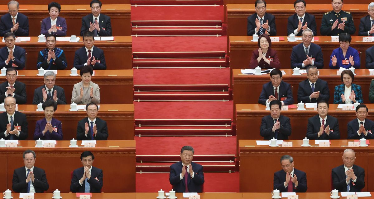 Le président chinois Xi Jinping aux Deux Sessions en mars 2025